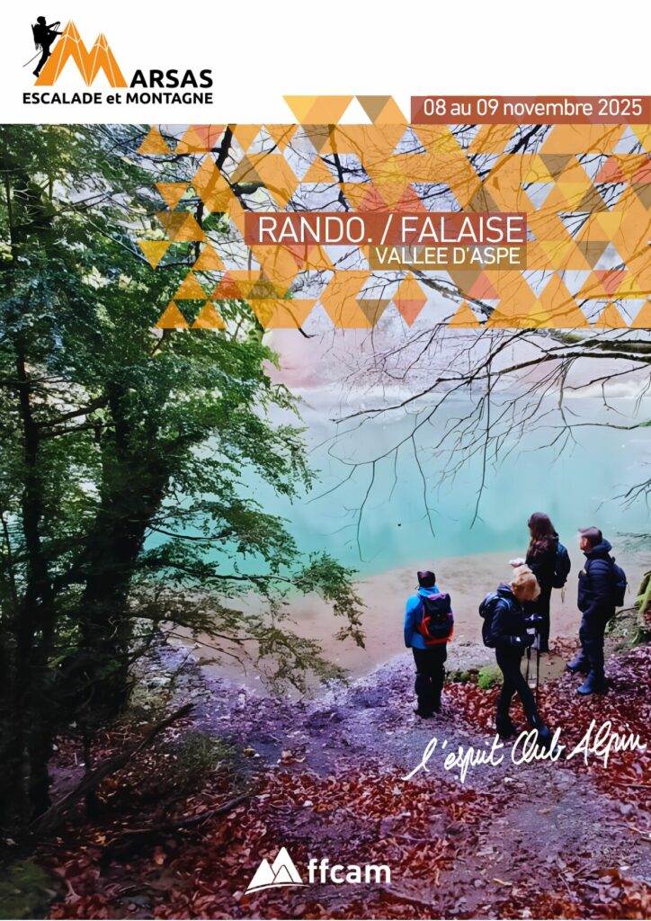 Résumé week-end randonnée et escalade en Vallée d'Aspe le 08 et 09/11/25