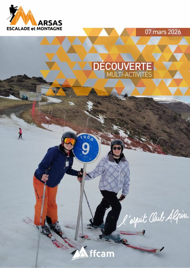 07-08 mars 2026: WE multi-activités (découverte)