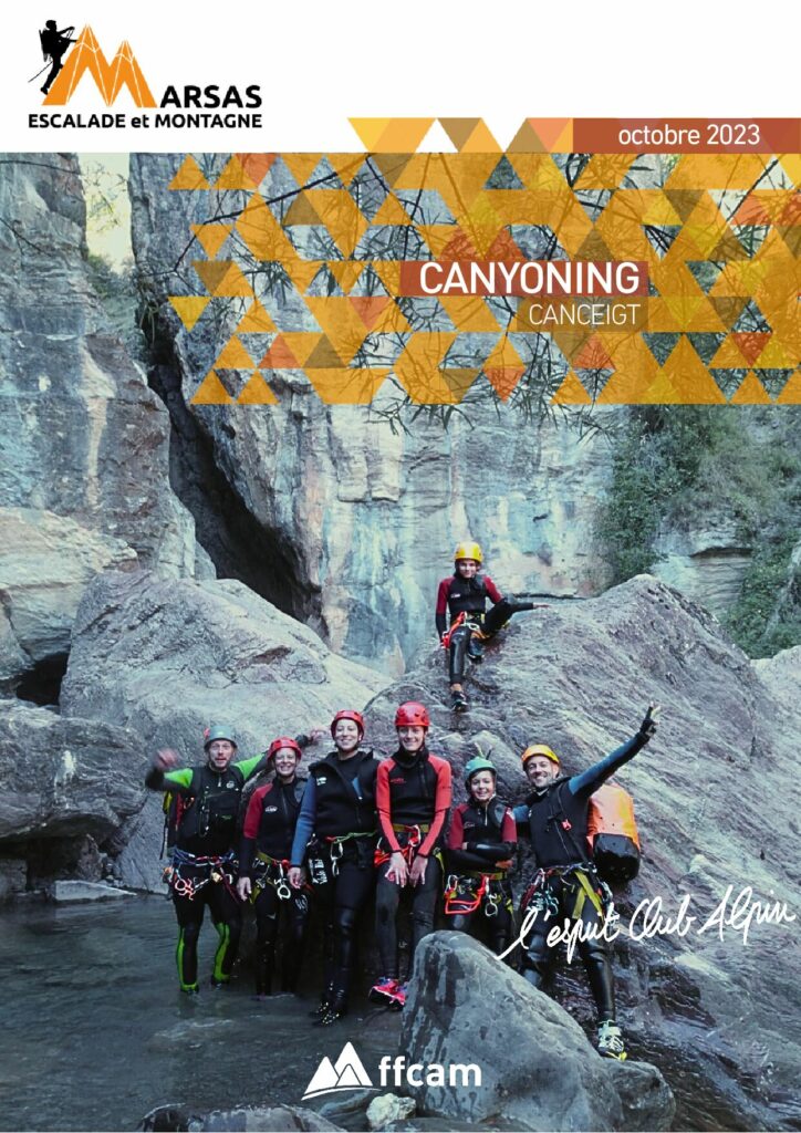 Canyoning Canseigt octobre 2023