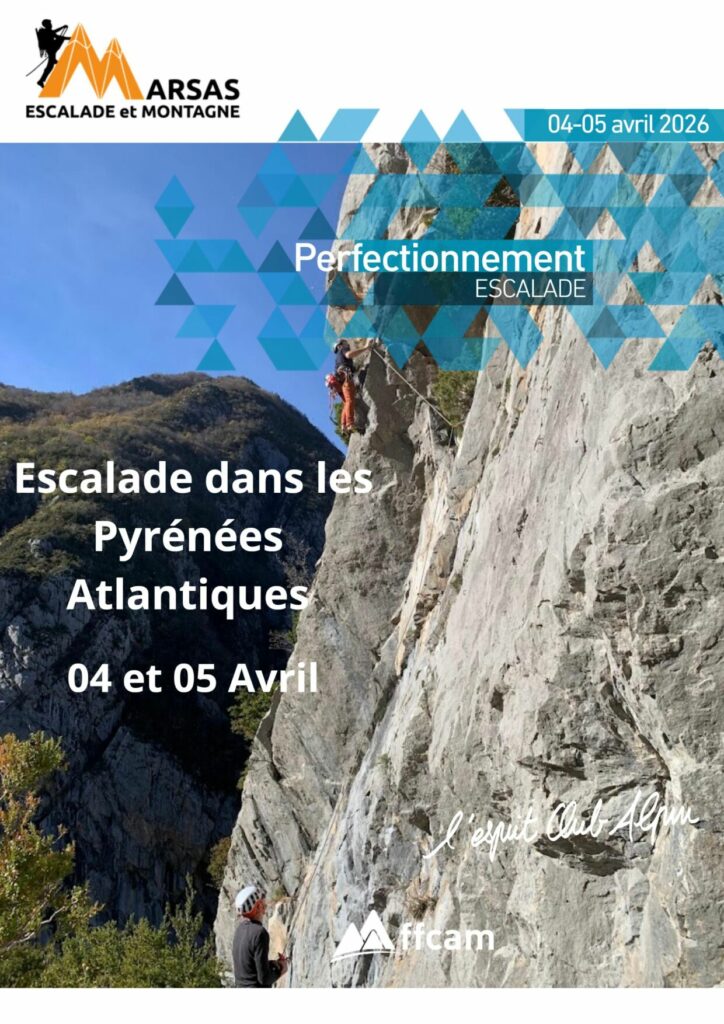Résumé : Sortie escalade à Arudy 04-05 avril 2026