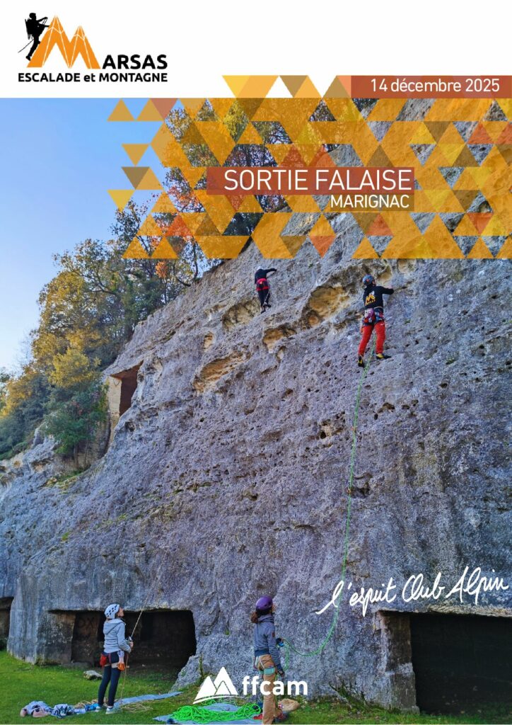 Résumé sortie découverte de l’escalade en falaise en Charente-Maritime du 14/12/25